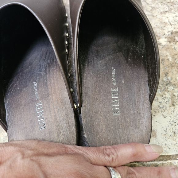 Khaite Lucca Studded Leather Clogs - Picture 6 of 16